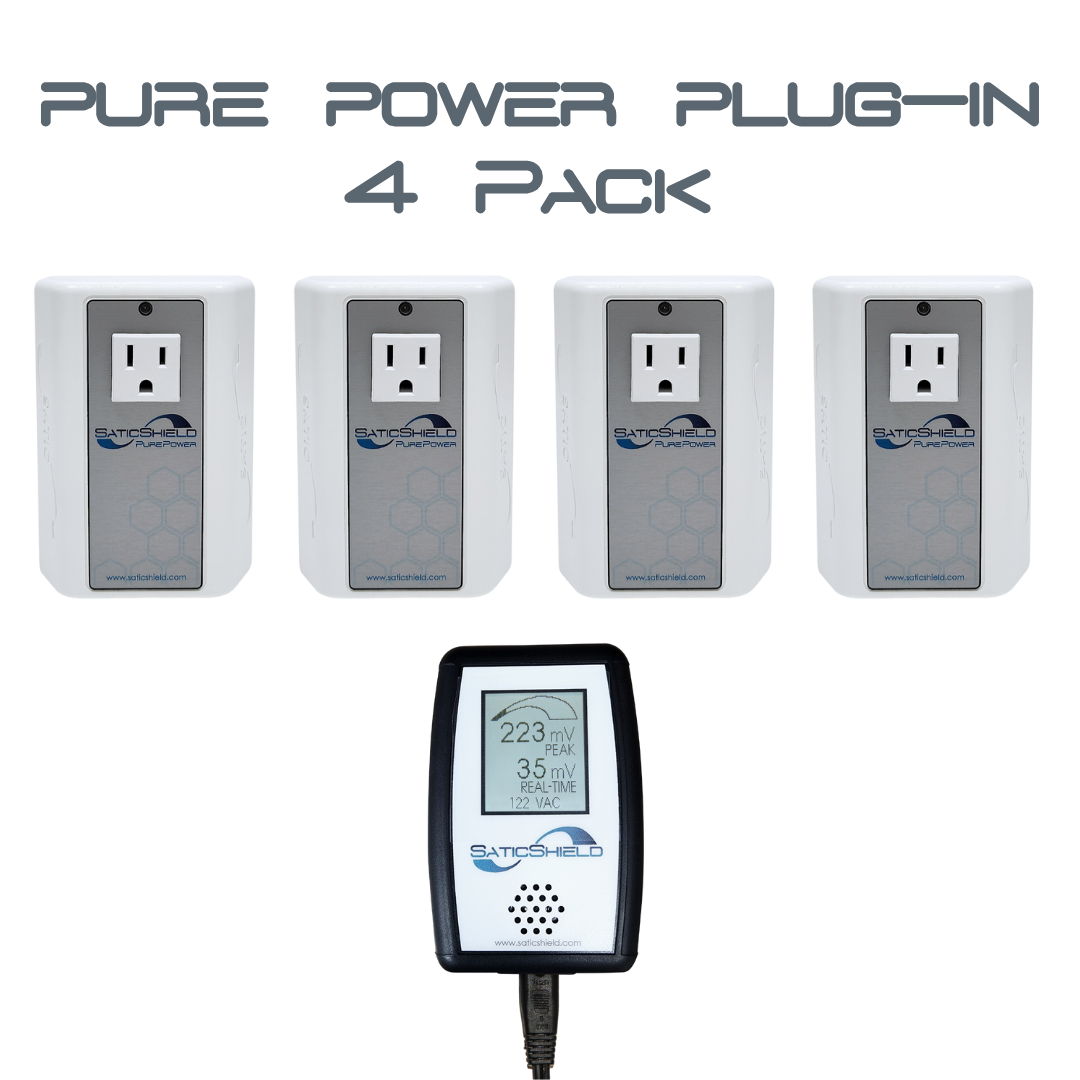 Pure Power Plug In 4 Pack + FREE EMI METER (15% Off!)