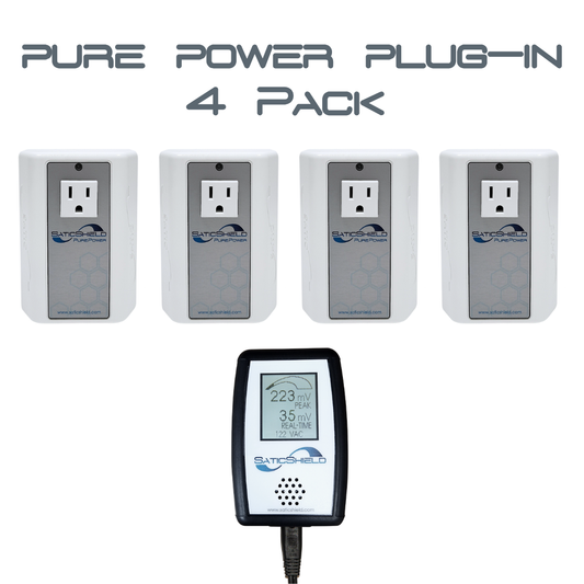 Pure Power Plug In 4 Pack + FREE EMI METER (15% Off!)